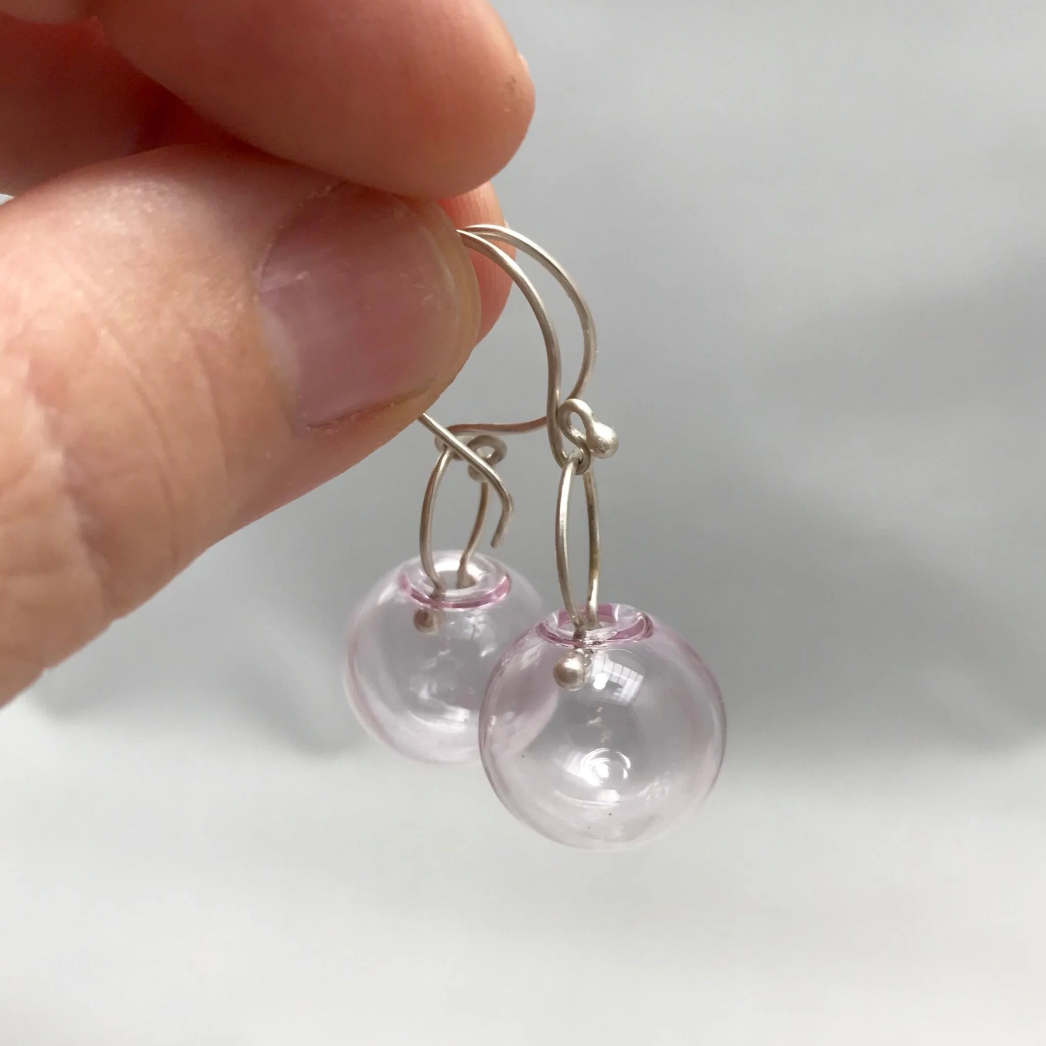 Glass globe hotsell earrings